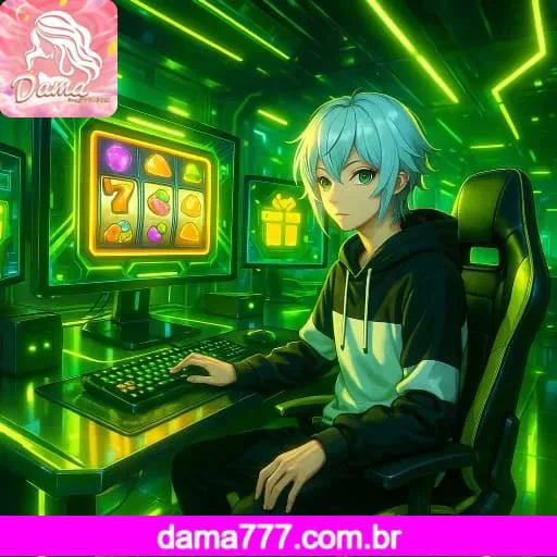 Imagem promovendo o app oficial da DAMA777 para mobile